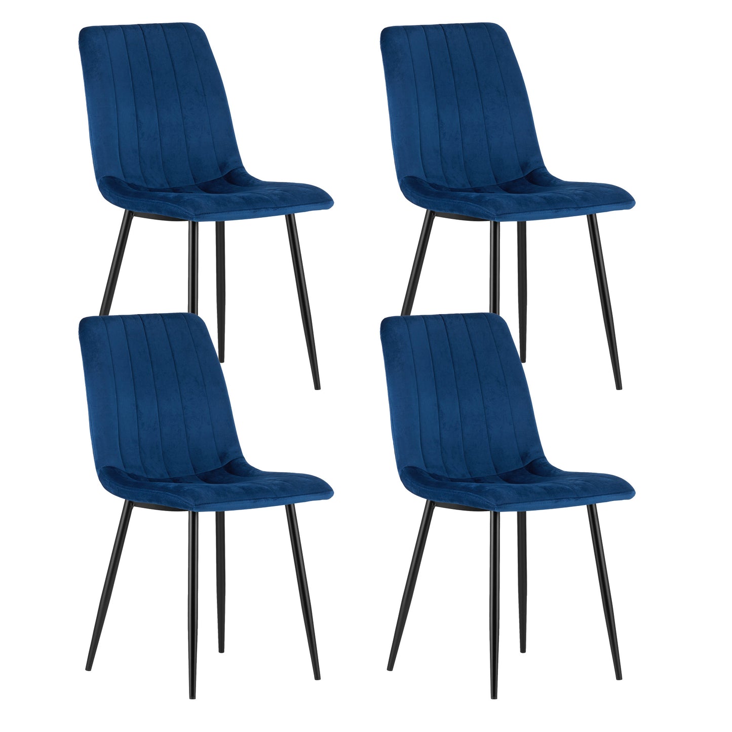 Ensemble de 1, 2 ou 4 chaises tapissées, chaises de salle à manger, chaises de salon, tapissées, disponible en plusieurs coloris