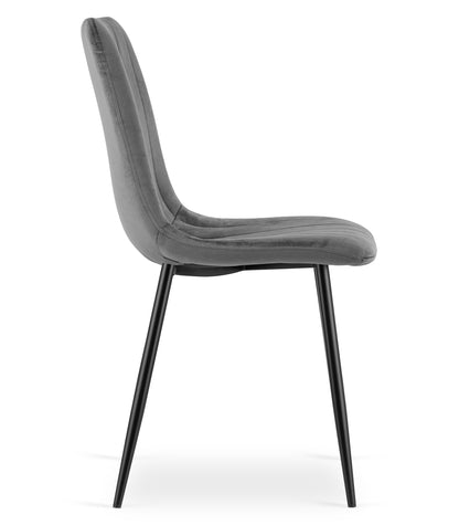 Ensemble de 1, 2 ou 4 chaises tapissées, chaises de salle à manger, chaises de salon, tapissées, disponible en plusieurs coloris