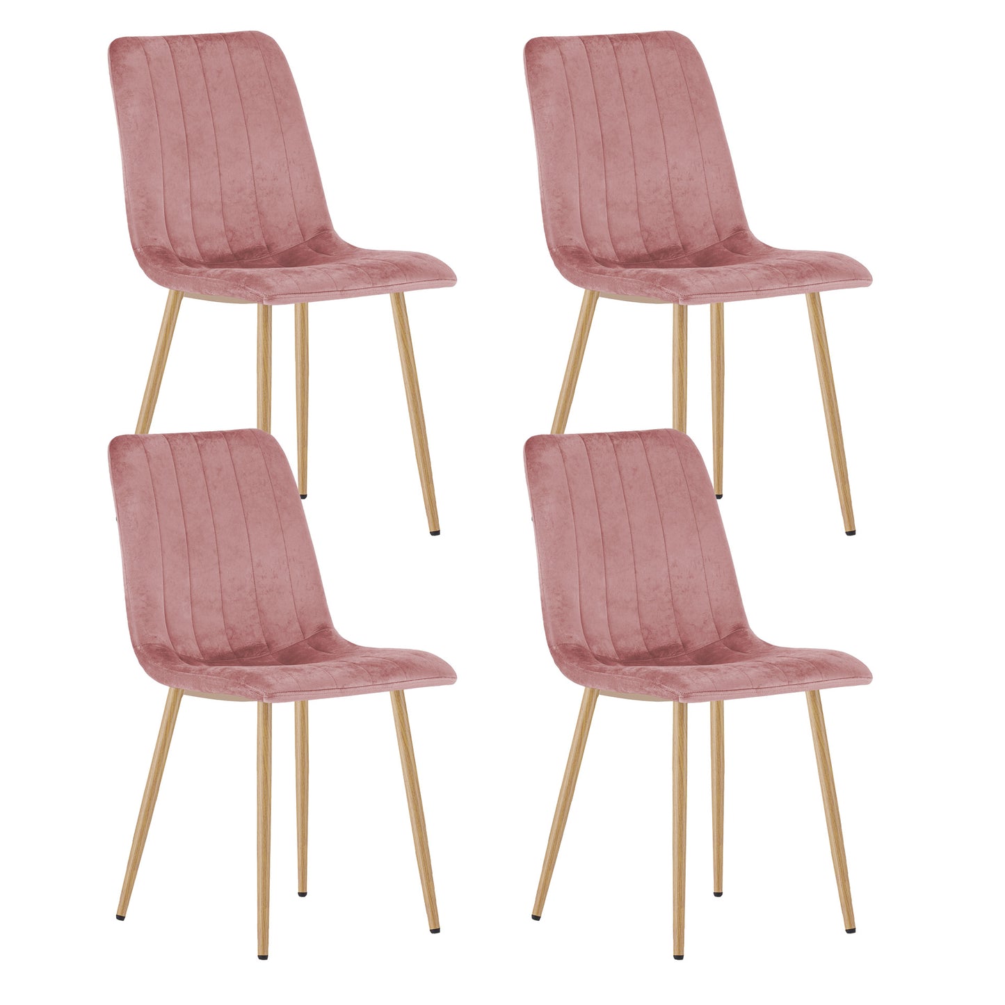 Ensemble de 1, 2 ou 4 chaises tapissées, chaises de salle à manger, chaises de salon, tapissées, disponible en plusieurs coloris