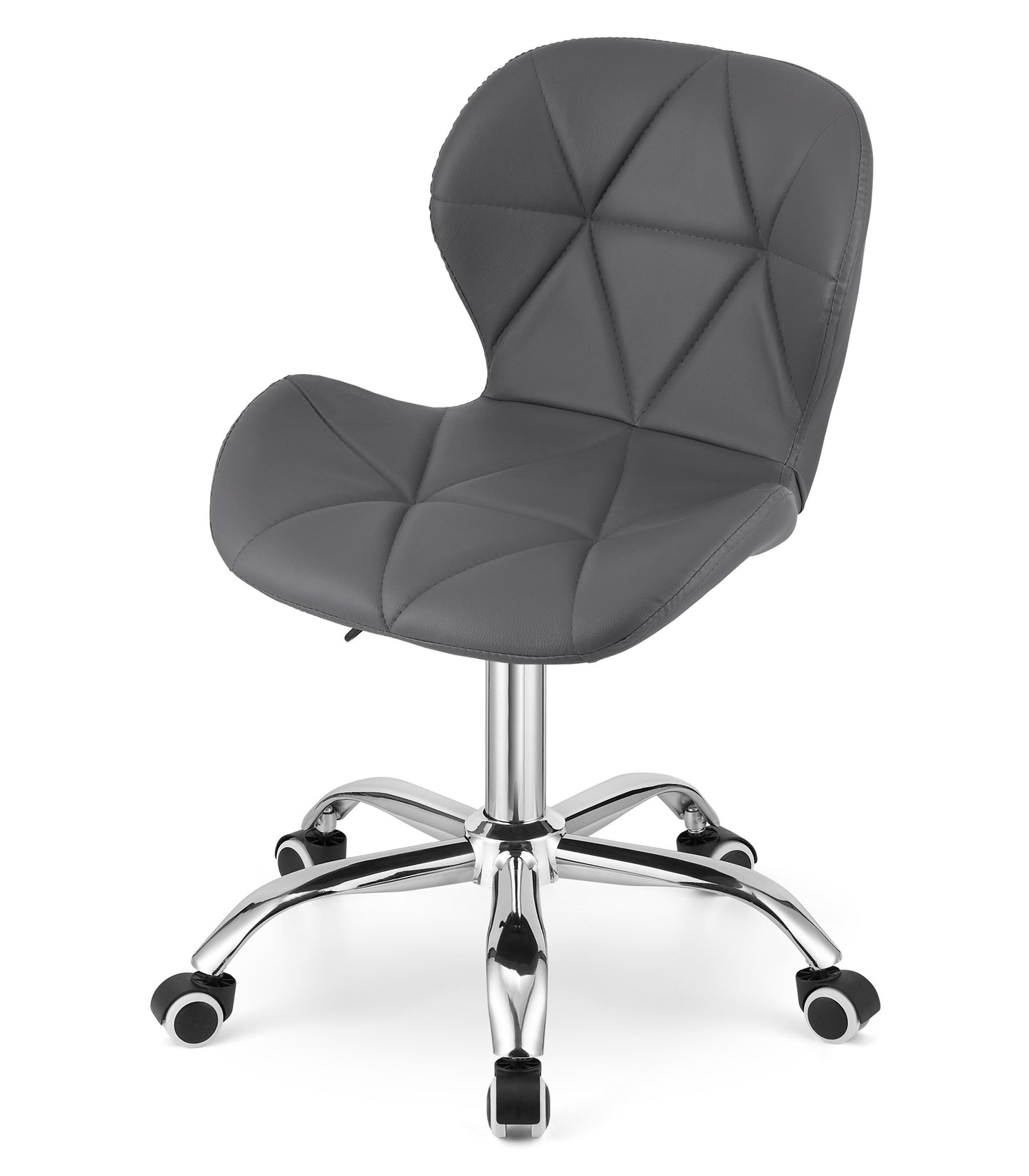 Chaise pivotante chaise de bureau chaise de bureau rembourrée en simili cuir ou velours | Réglable en hauteur avec siège ergonomique