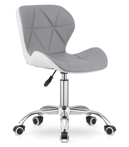 Chaise pivotante chaise de bureau chaise de bureau rembourrée en simili cuir ou velours | Réglable en hauteur avec siège ergonomique