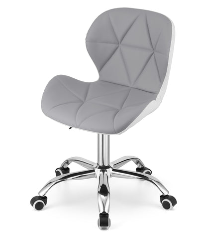 Chaise pivotante chaise de bureau chaise de bureau rembourrée en simili cuir ou velours | Réglable en hauteur avec siège ergonomique