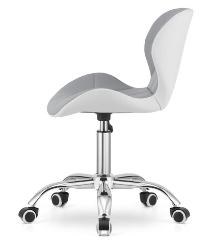 Chaise pivotante chaise de bureau chaise de bureau rembourrée en simili cuir ou velours | Réglable en hauteur avec siège ergonomique