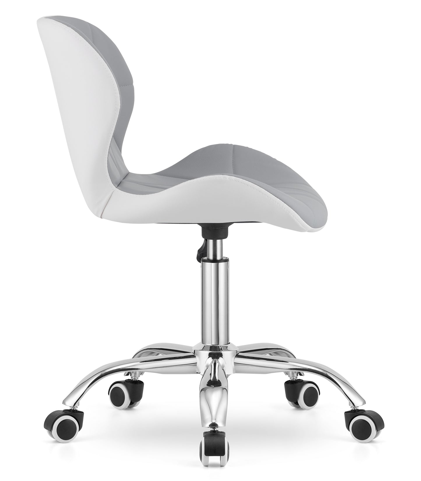 Chaise pivotante chaise de bureau chaise de bureau rembourrée en simili cuir ou velours | Réglable en hauteur avec siège ergonomique