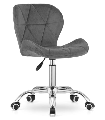 Chaise pivotante chaise de bureau chaise de bureau rembourrée en simili cuir ou velours | Réglable en hauteur avec siège ergonomique