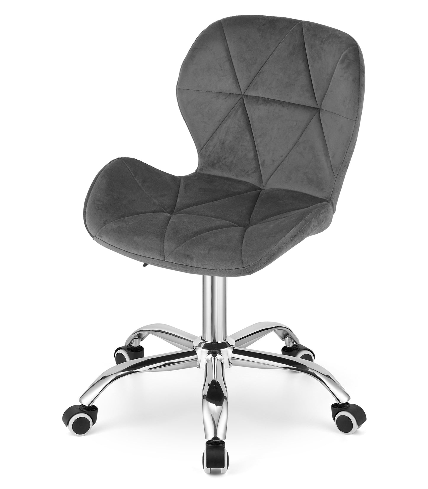 Chaise pivotante chaise de bureau chaise de bureau rembourrée en simili cuir ou velours | Réglable en hauteur avec siège ergonomique