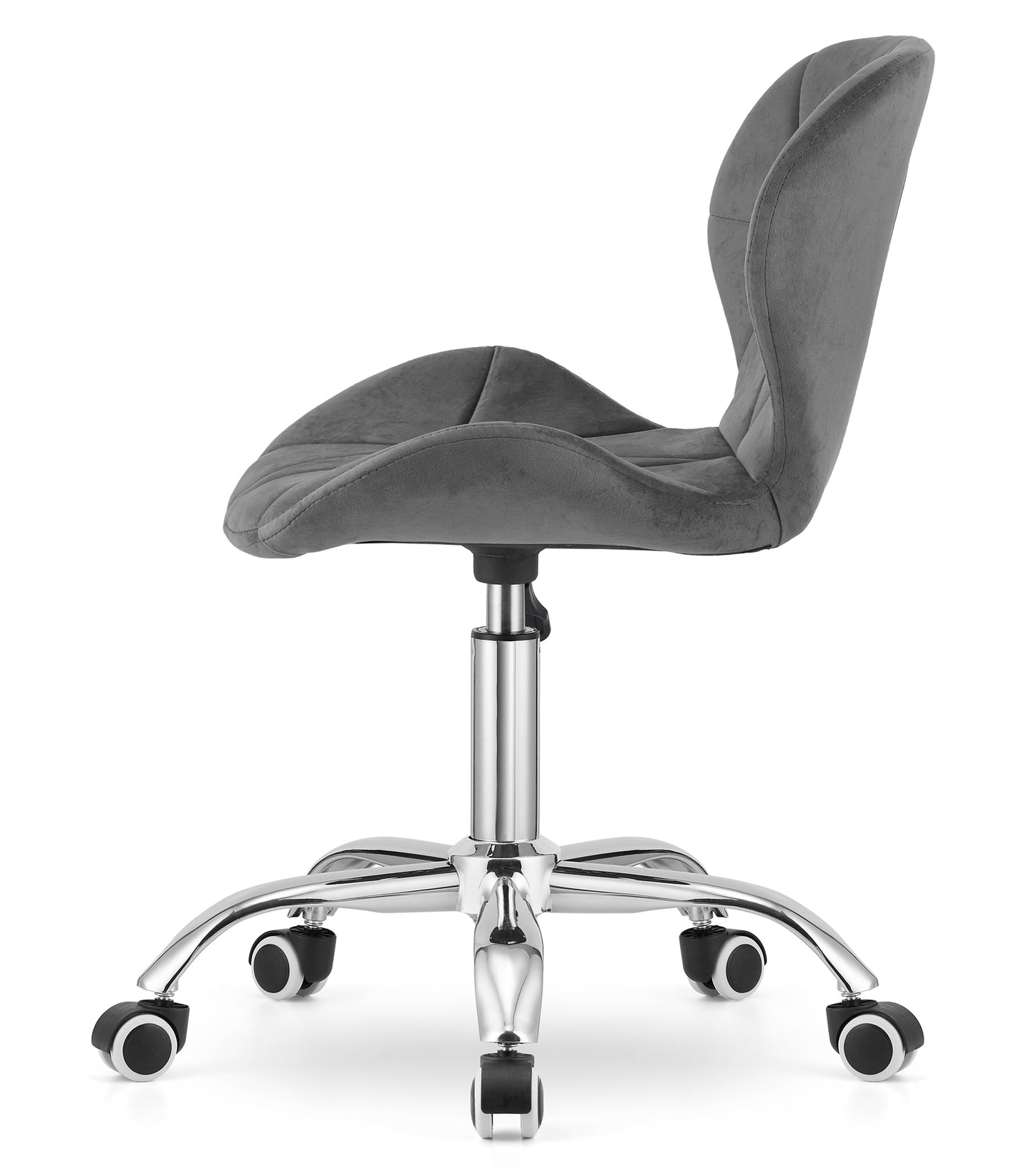 Chaise pivotante chaise de bureau chaise de bureau rembourrée en simili cuir ou velours | Réglable en hauteur avec siège ergonomique