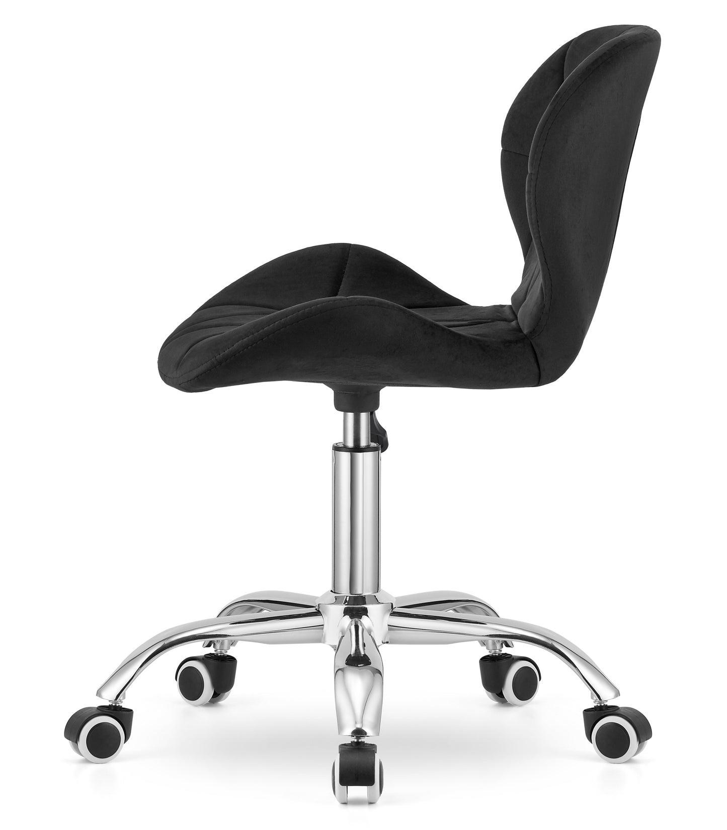 Chaise pivotante chaise de bureau chaise de bureau rembourrée en simili cuir ou velours | Réglable en hauteur avec siège ergonomique