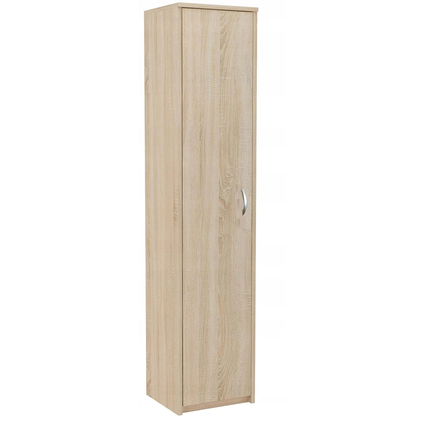 Armoire polyvalente, 40 cm de largeur et 180 cm de hauteur avec quatre étagères, armoire de rangement étroite en bois MDF