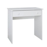 Bureau, bureau pour enfants d'une hauteur de travail de 79 cm et d'un tiroir en blanc, bleu, rose ou naturel Fabriqué en Europe